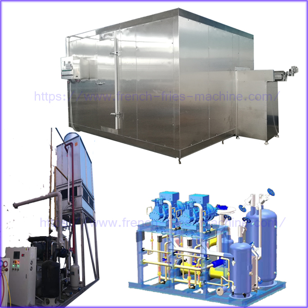 air blast fluidized mesh freezer