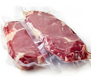 continuous vacuum packaging bulk size meat packs